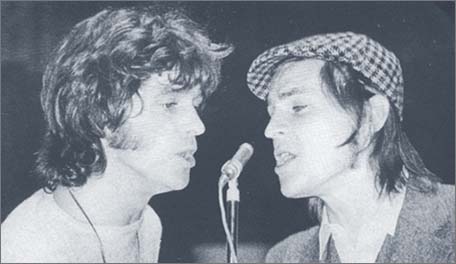 Alan Price with Georgie Fame (left) in the 1970s